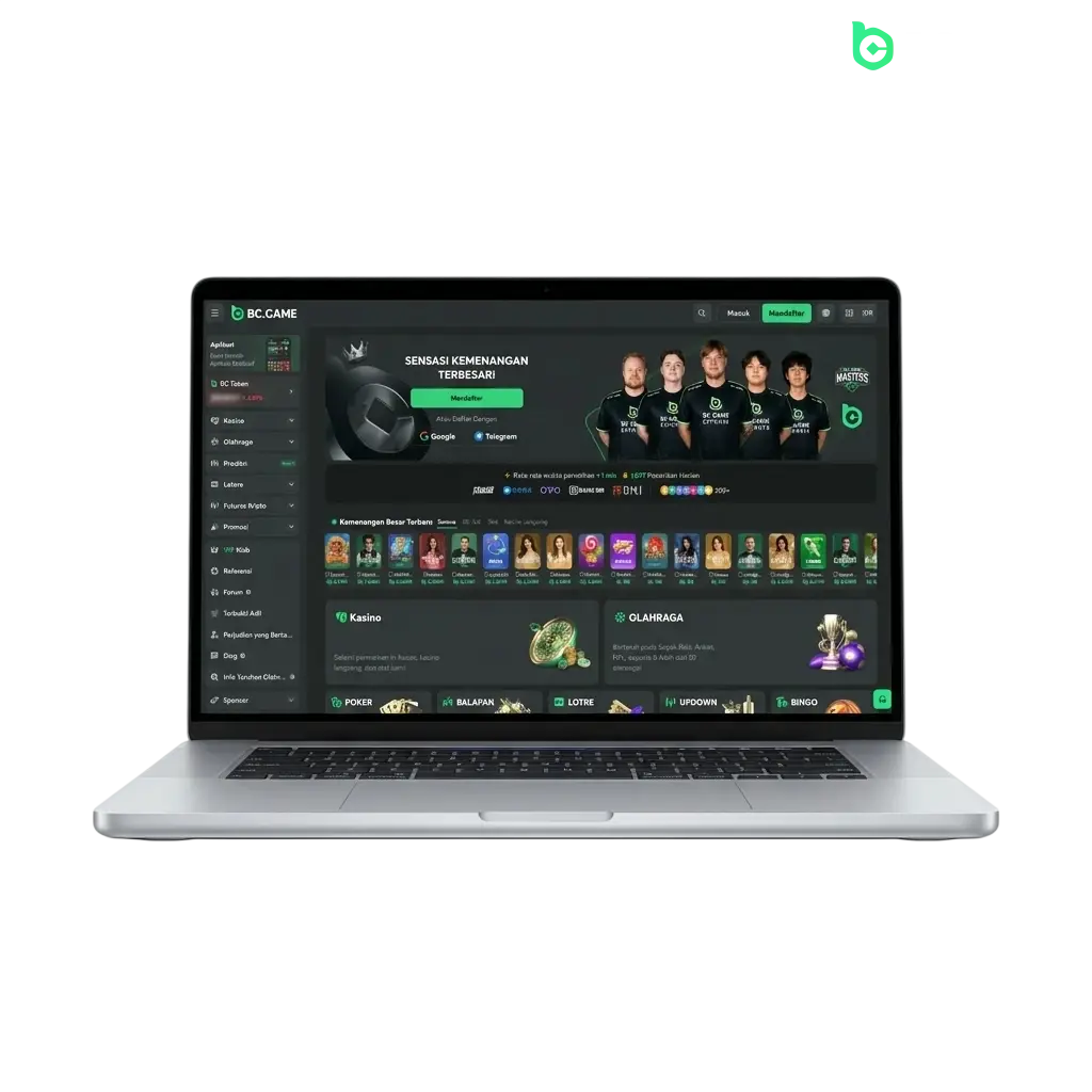 Platform BC Game Indonesia untuk taruhan olahraga dan kasino online dengan bonus rakeback hingga 500% bagi member baru