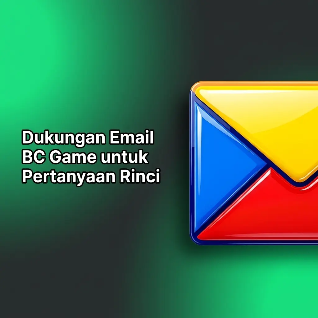 Email dukungan BC Game untuk pertanyaan rinci, verifikasi identitas, dan kendala pembayaran dengan lampiran dokumen