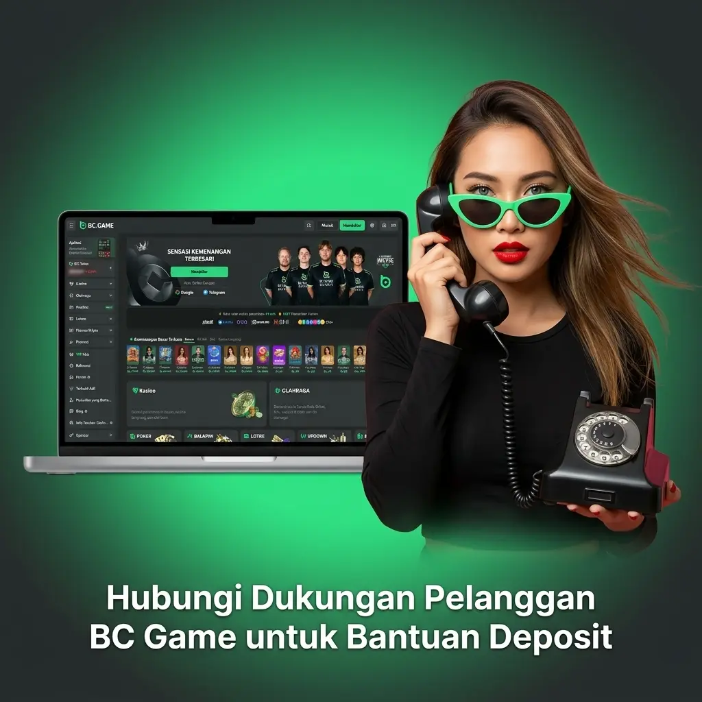Tim dukungan pelanggan BC Game siap membantu kendala deposit melalui Live Chat, Email, Telegram, dan Pusat Bantuan.