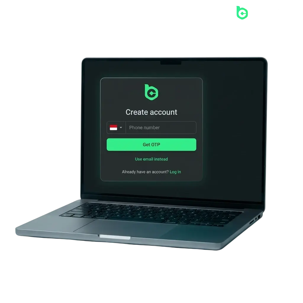 Proses registrasi BC Game di Indonesia melalui email, telepon, Google, Telegram, atau dompet kripto tanpa dokumen tambahan