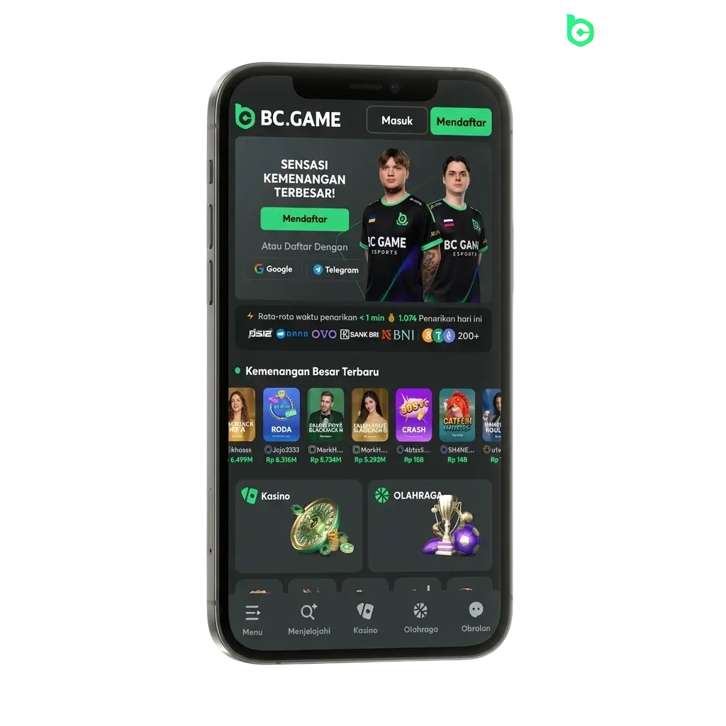 Unduh aplikasi BC Game APK untuk Android dan PWA untuk iOS, nikmati kasino, taruhan olahraga, serta bonus rakeback hingga 500%.